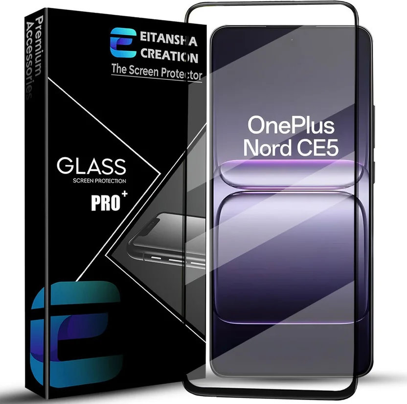 EITANSHA CREATION Edge To Edge Tempered Glass for OnePl...