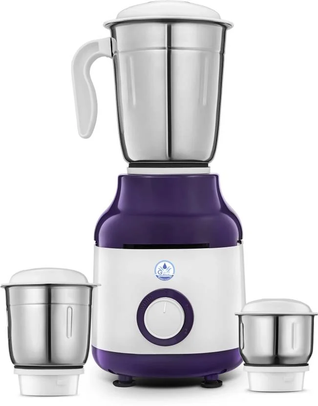 Grand plus White Purpel 550 W Mixer Grinder  (Neo | 3 Jars | White, Purpel) - Best Price ₹937 at Flipkart