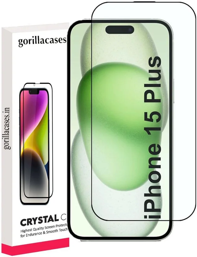 Gorilla Cases Edge To Edge Tempered Glass for Apple iPh...