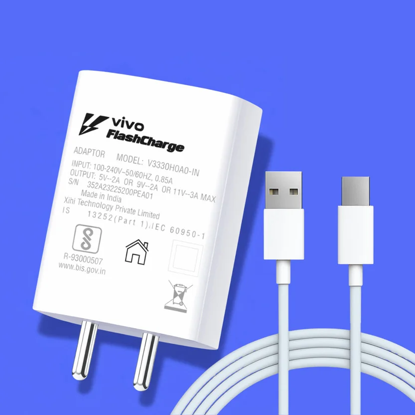 vivo 33 W Quick Charge 3.25 A Wall Charger for Mobile w...