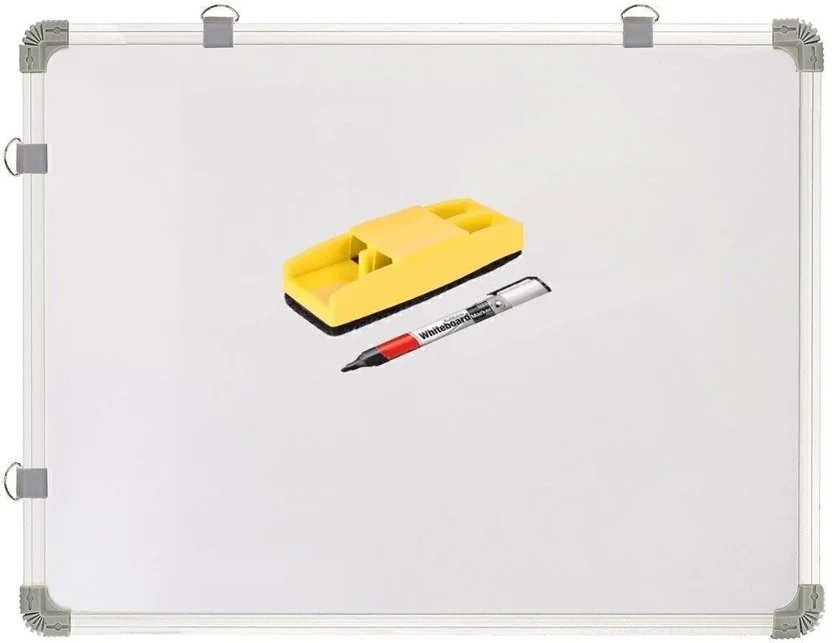 Boardy Non Magnetic 2x3 Feet Whiteboard | Green Chalk B...