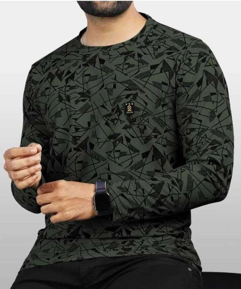 Printed Men Dark Green T-Shirt - Best Price ₹113 at Shopsy
