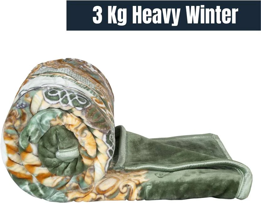 kirshinaENTERPRISES Printed King Weighted Blanket for  Heavy Winter  (Microfiber, Multicolor - 2)