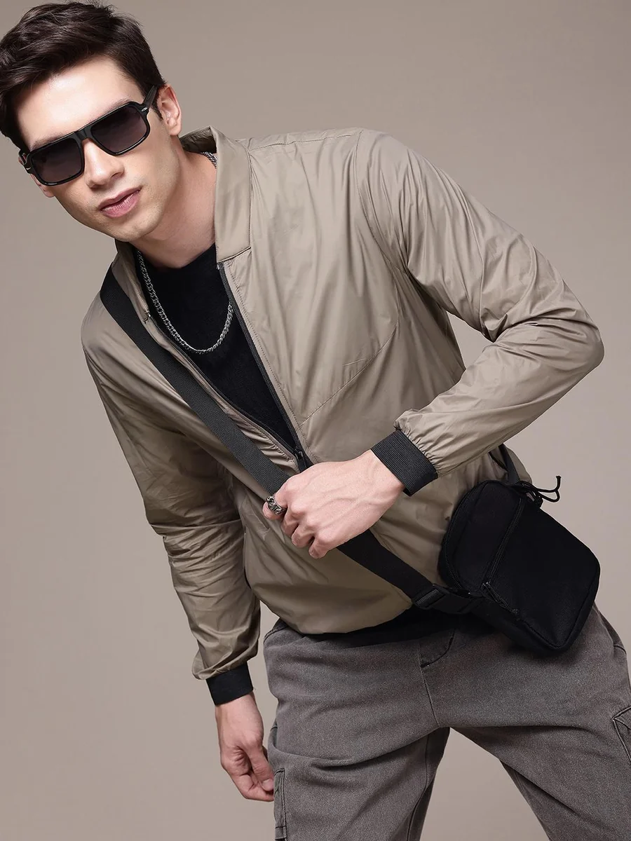 Roadster The Life Co. Mandarin Collar Sporty Jacket