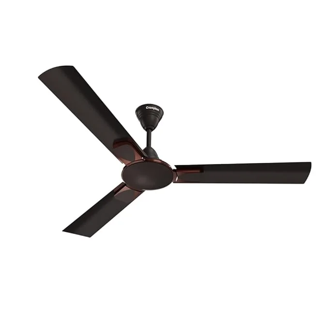 Crompton Highspeed Diego 1200 mm Designer Ceiling Fan | BEE Star Rated Energy Efficient | Active Power Technology | Anti-Rust | Upto 50% Less Heating | 2 Year Manufacturer Warranty | Smoked Brown - Best Price ₹2059 at Amazon