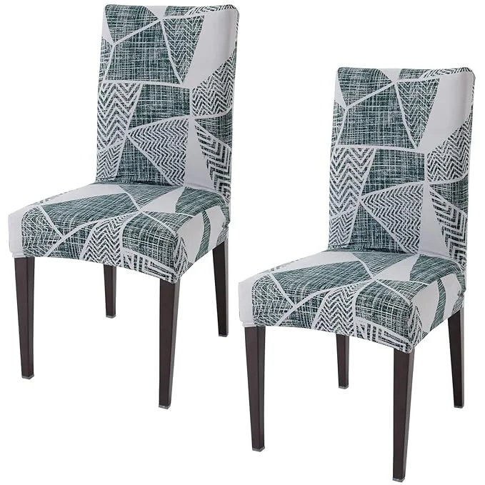 HOKIPO Dining Chair Protector Cover Set of 2 Elastic Slipcovers (AR-4103-S4*2),Grey - Best Price ₹451 at Amazon