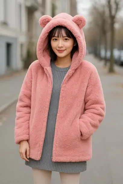 FRKE Women Solid Round Neck Pink Sweater - Best Price ₹387 at Flipkart