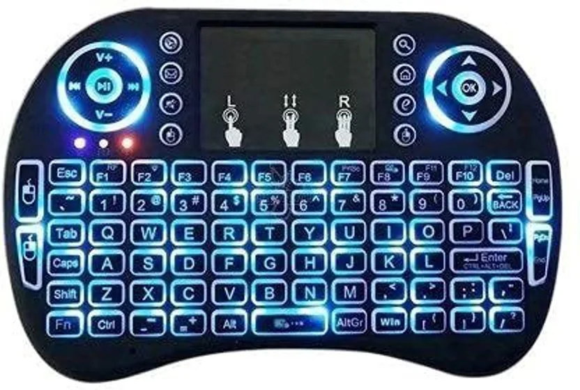 Viraan Mini Wireless Keyboard with Touchpad and Multime...