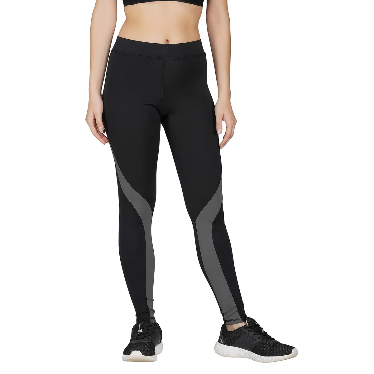 Imperative Premium Gym Pants High Waist Stretchable Leggings With Pockets Gym Wear/Active Wear Tights| Yoga Pants Zumba/Dance Womens Workout Tights| Gym Tight (Grey)