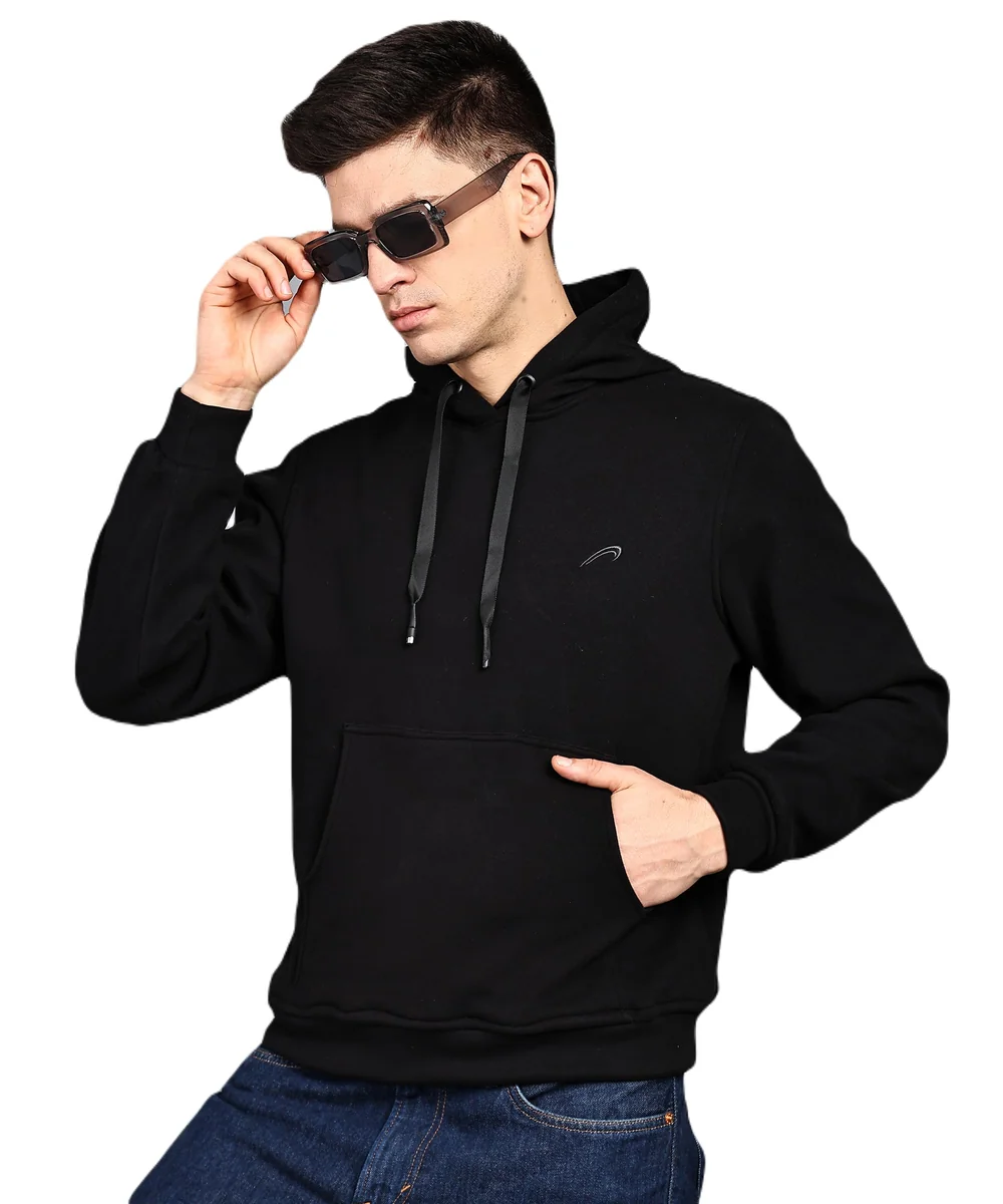 Full Sleeves Winter Jacket for Men | Regular Fit Fleece Zipper Hoodie Jacket/Sweat Shirt | Dragon Print On Back Side