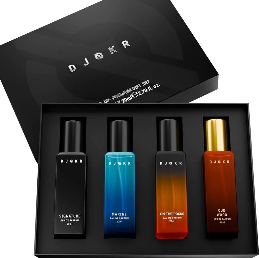 DJOKR Perfume Gift Set Pack of 4x20 ML , Premium Luxury Long Lasting Fragrance Eau de Parfum  -  80 ml  (For Men)
