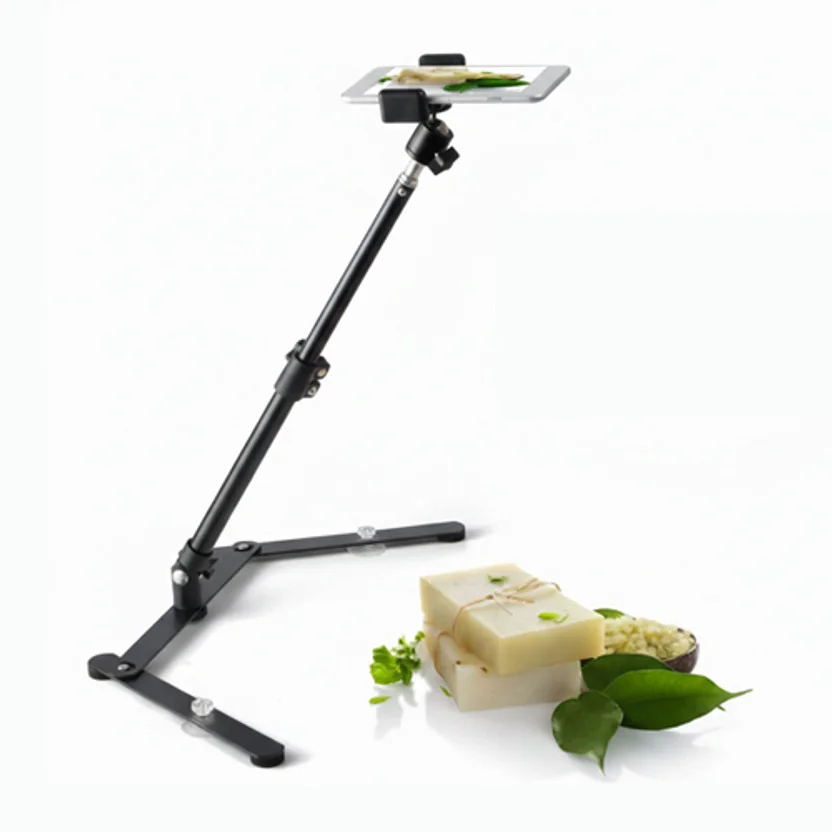 BROLAVIYA Overhead Mobile Metal Desktop Stand with 1/4"...