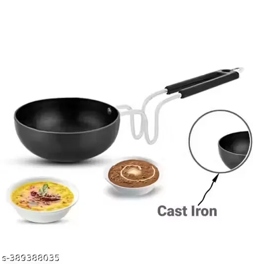 Tadka Pan 12cm, | Vaghar Pan | Chounk Pan | Baghar Pan for Frying Dal/Spices | Flame Safe | Gas Stove Safe | Stainless Steel Wired Handle | Scratch  Resistant | Tawa - Best Price ₹149 at Meesho