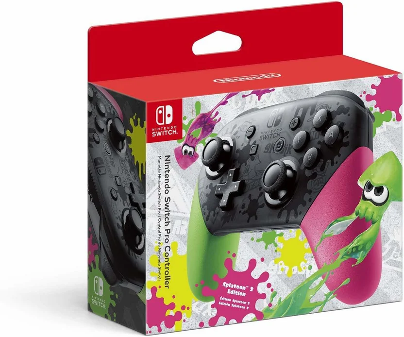 NINTENDO Switch Pro controller = splatoon 2 special edi...