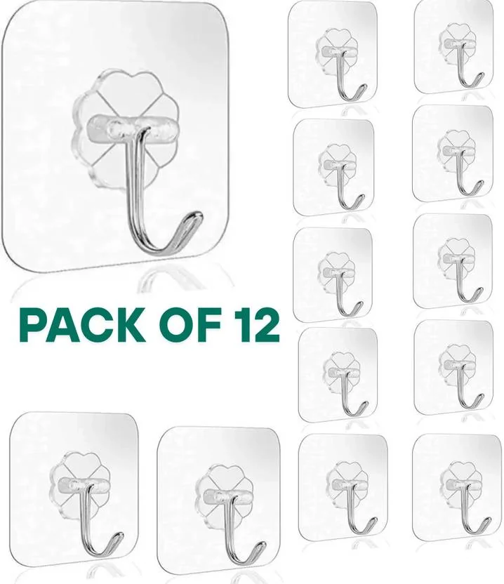Jwg Wall Hooks pack of 12 Hook 12  (Pack of 12) - Best Price ₹87 at Flipkart