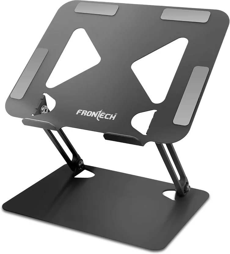 Frontech Laptop Stand – Carbon Steel, 4°–45° Height Adj...