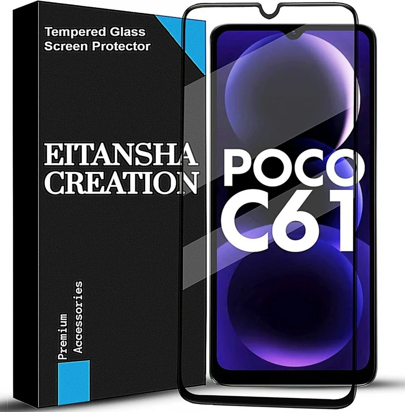 EITANSHA CREATION Edge To Edge Tempered Glass for POCO ...
