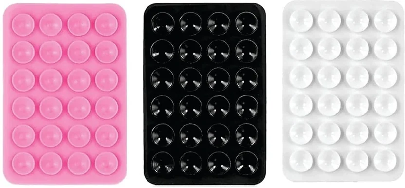 Hoccroxx 3 Pcs Suction Stickers With 24 Cups, Double Si...