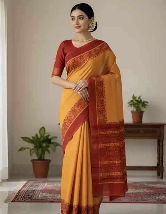 Kanheyas Tie-Dye Bollywood Crepe Saree  (Yellow) - Best Price ₹279 at Flipkart