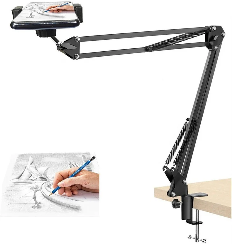 BROLAVIYA Overhead Metal Long Lazy Arm and Bracket for ...