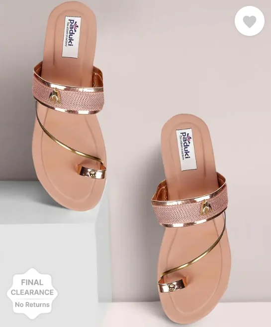 Paduki Women Flats Sandal  (Pink , 7)