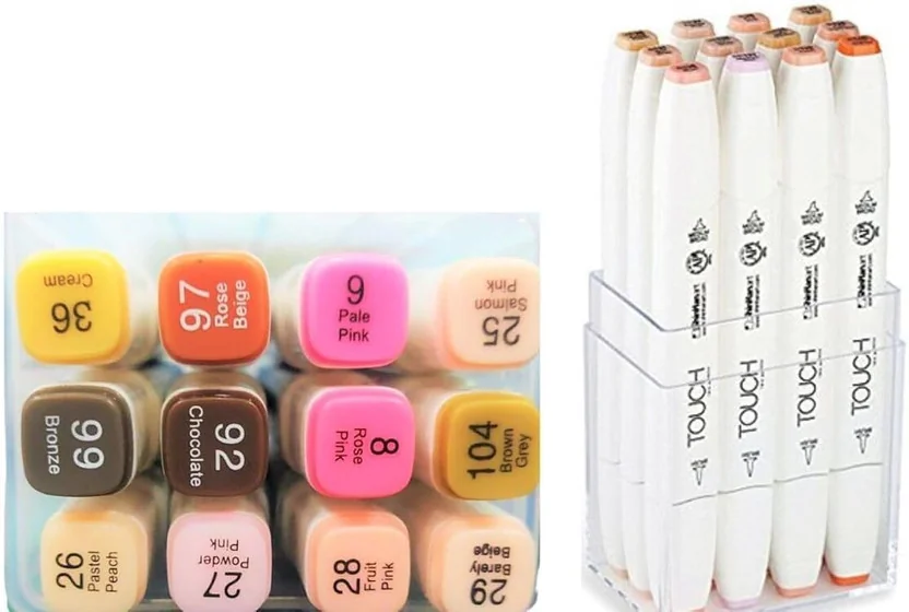 arrollint ARROLLIANT Touch Alcohol Markers Skin Tones D...