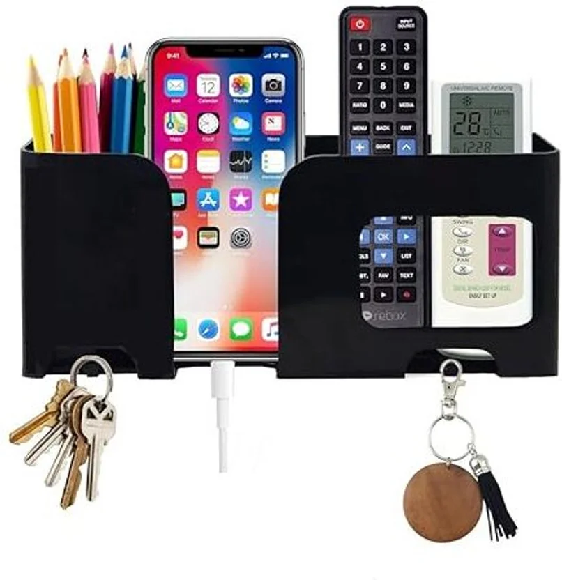 Flipkart SmartBuy Wall Mounted Mobile Stand Remote, Key...