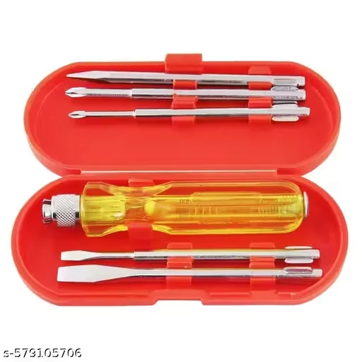 Screw Driver Tool Set Kit, Multi Purpose Tools 5 Piece Screwdriver With Tester, Screwdriver Set, Screwdriver Set For Home, Screwdrivers 2 Pieces Slotted, 1 Piece Poker & 2 Pieces Phillips Point - Best Price ₹167 at Meesho