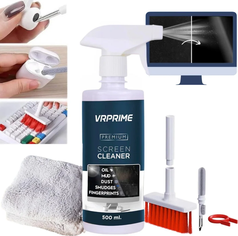 VRPRIME Laptop Screen Cleaning Kit 500ml with Microfibe...