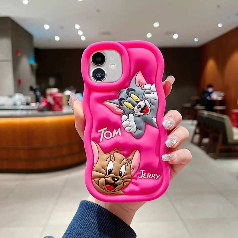 COVERLY Protective Case for Vivo Y16 Cute Tom and Jerry...