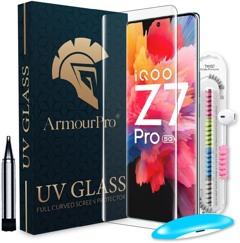 ArmourPro Edge To Edge Tempered Glass for IQOO Z7 Pro 5...
