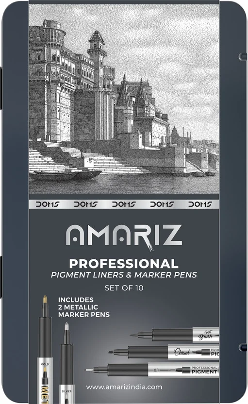 DOMS AMARIZ PROFESSIONAL PIGMENT LINERS SET OF 10