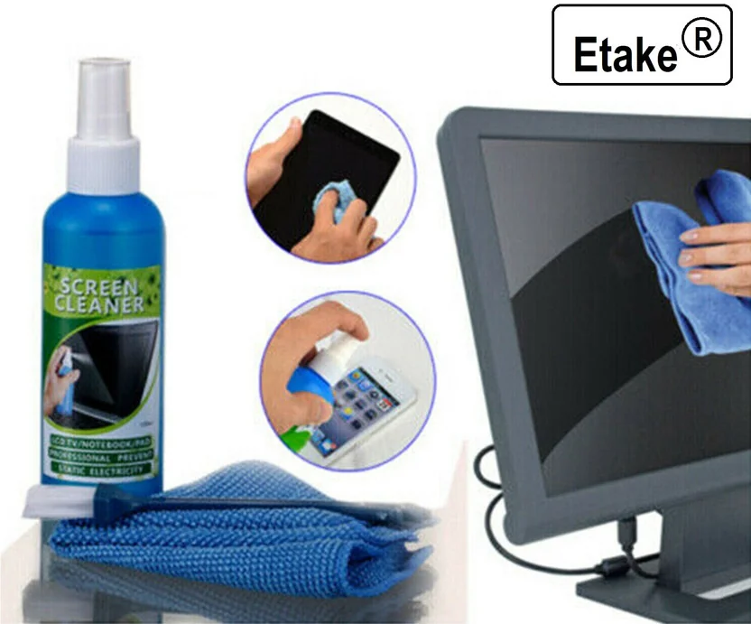 Etake 3 in 1 Screen Cleaning Set for PC, Laptops, Monit...