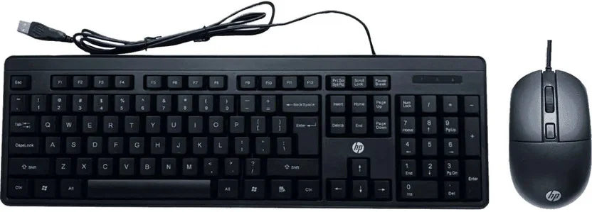 HP KM150 Keyboard and Mouse Combo Wired USB Standard De...