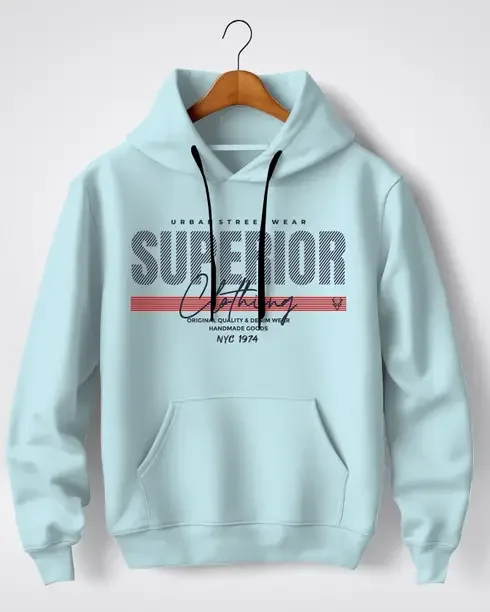 FLYIND OUTFIT Men Full Sleeve Graphic Print Hooded Sweatshirt
