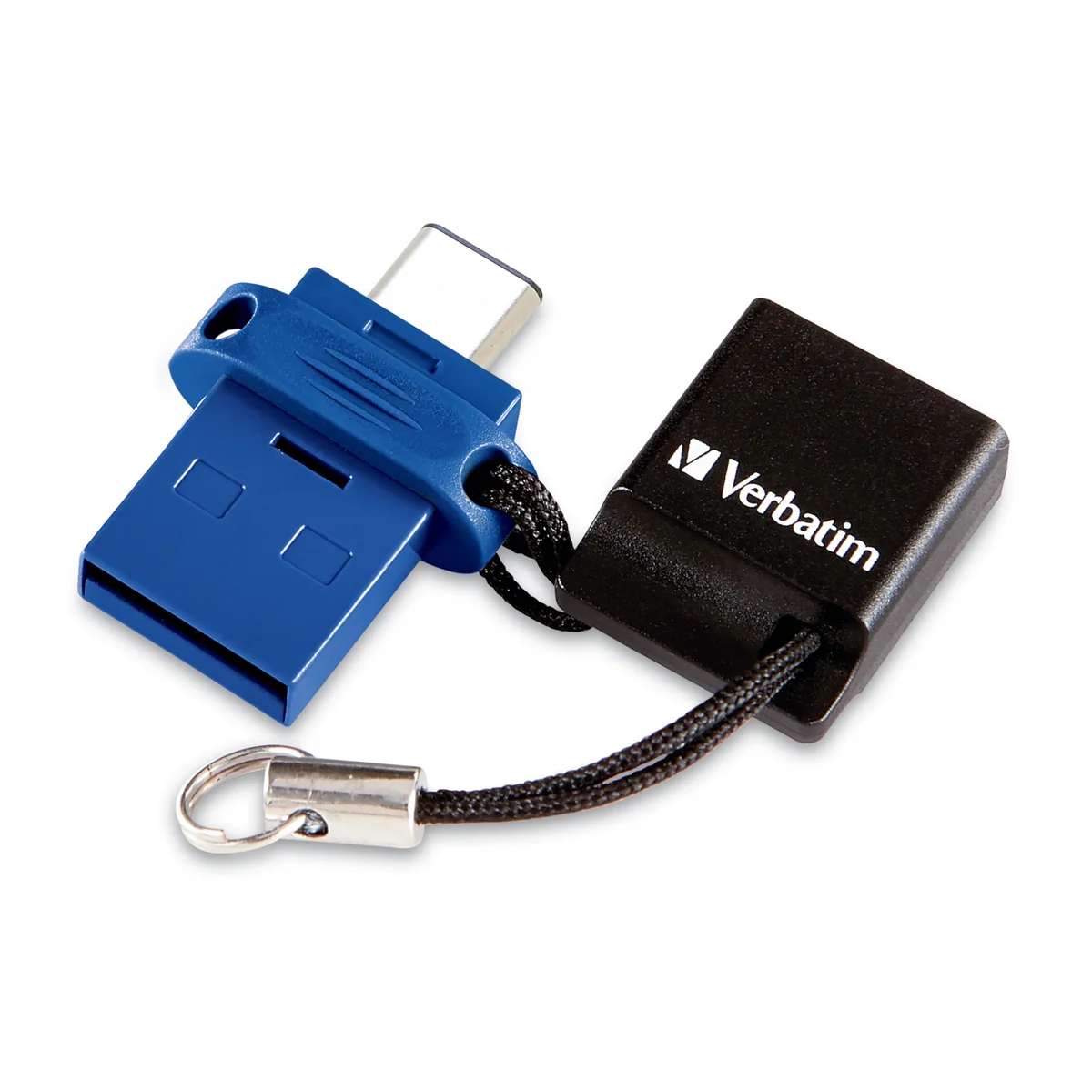 Verbatim 64GB Store n Go Dual USB Flash Drive for USB-C Devices Blue 99155