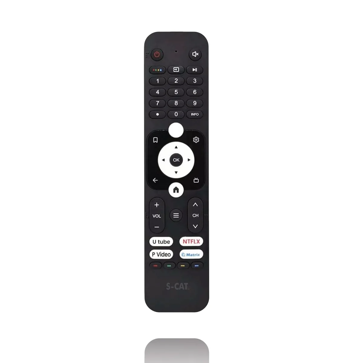 S-CAT Compatible with Haier Smart 4k Android Google TV Remote Control Original HTR-U31 Without Voice Command & 3 OTT HotKeys (in case of Any Issues, Contact Customer Care for Order)