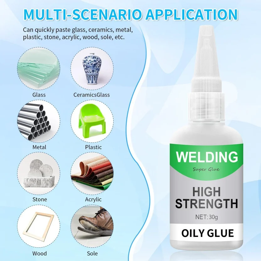 beautiloon High Strength Oily Glue, Universal Super Glu...