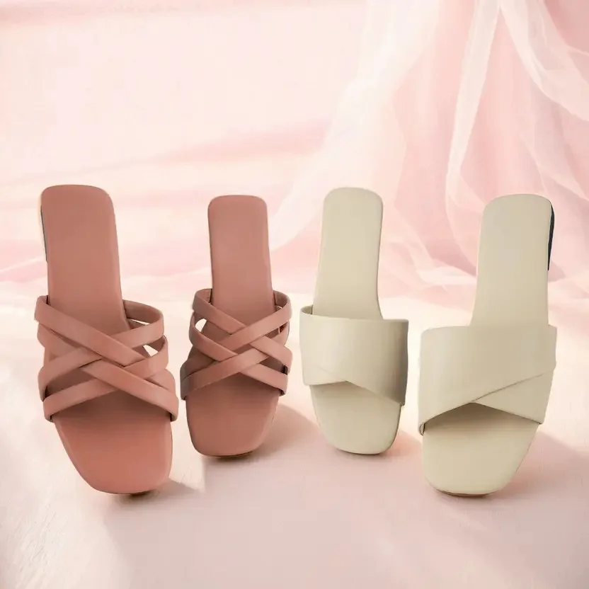 SAYERA Women Flats Sandal  (Beige, Orange , 7) - Best Price ₹271 at Flipkart