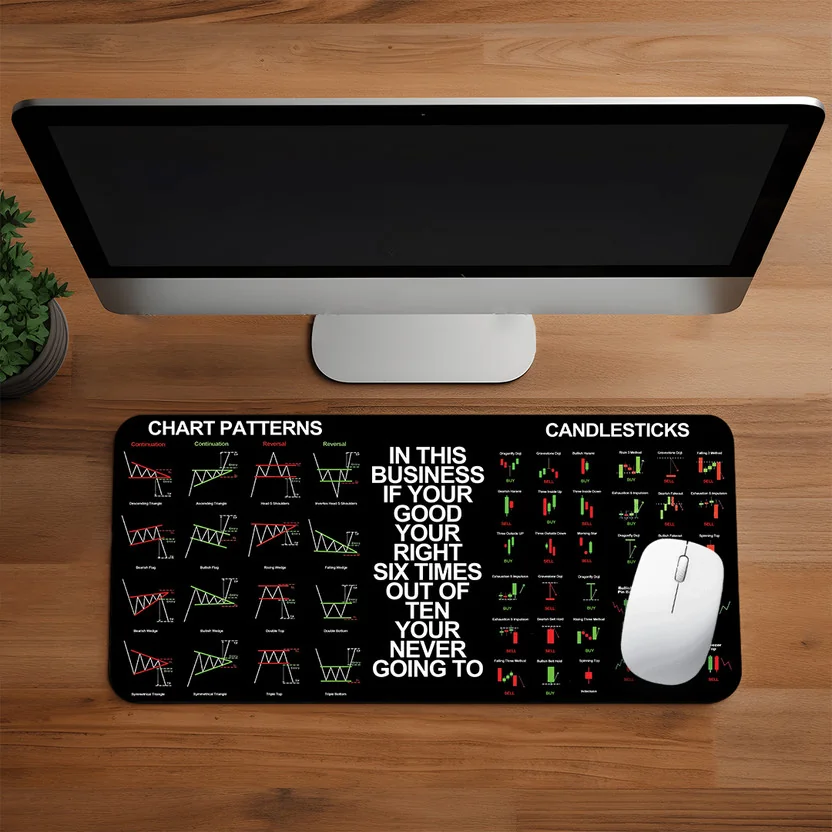 ZORI Stock Market Printed Mouse Pad for Gaming Computer...