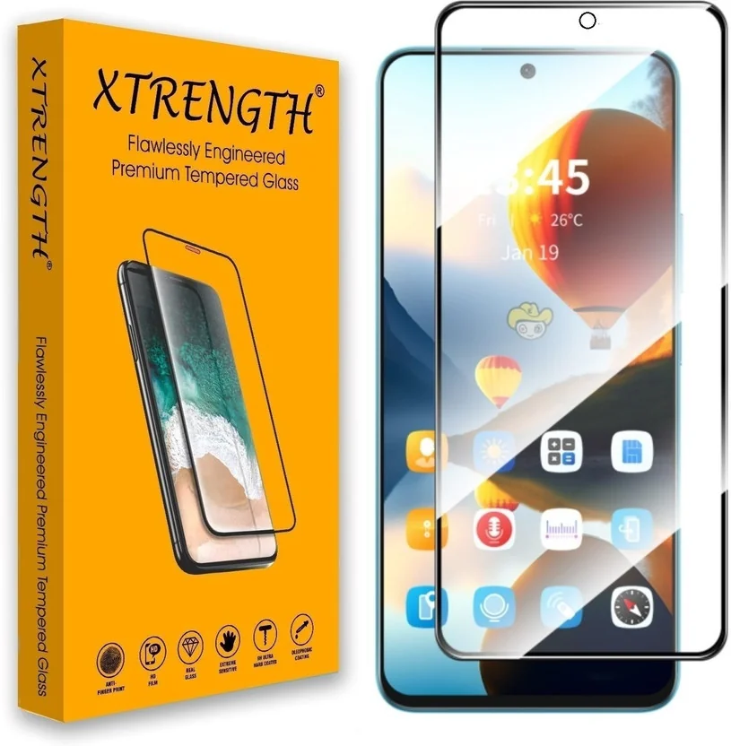 XTRENGTH Tempered Glass Guard for iQOO Neo 9 Pro 5G, iQ...