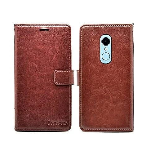 Bracevor Flip Cover for Xiaomi Redmi Note 5 (Executive Brown) | PU Leather Case | Foldable Stand | Wallet Card Slots