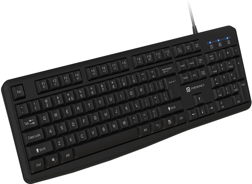 Portronics Ki-Pad 4, Multimedia Hotkeys, Rupee Symbol K...