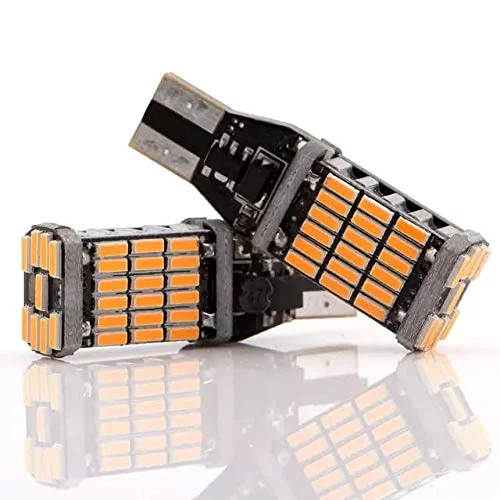 MorningVale Tvs Ntorq 360 Degree, 45smd, T10/T15 Socket LED Indicator Bulb, Yellow, 4pcs - Yellow