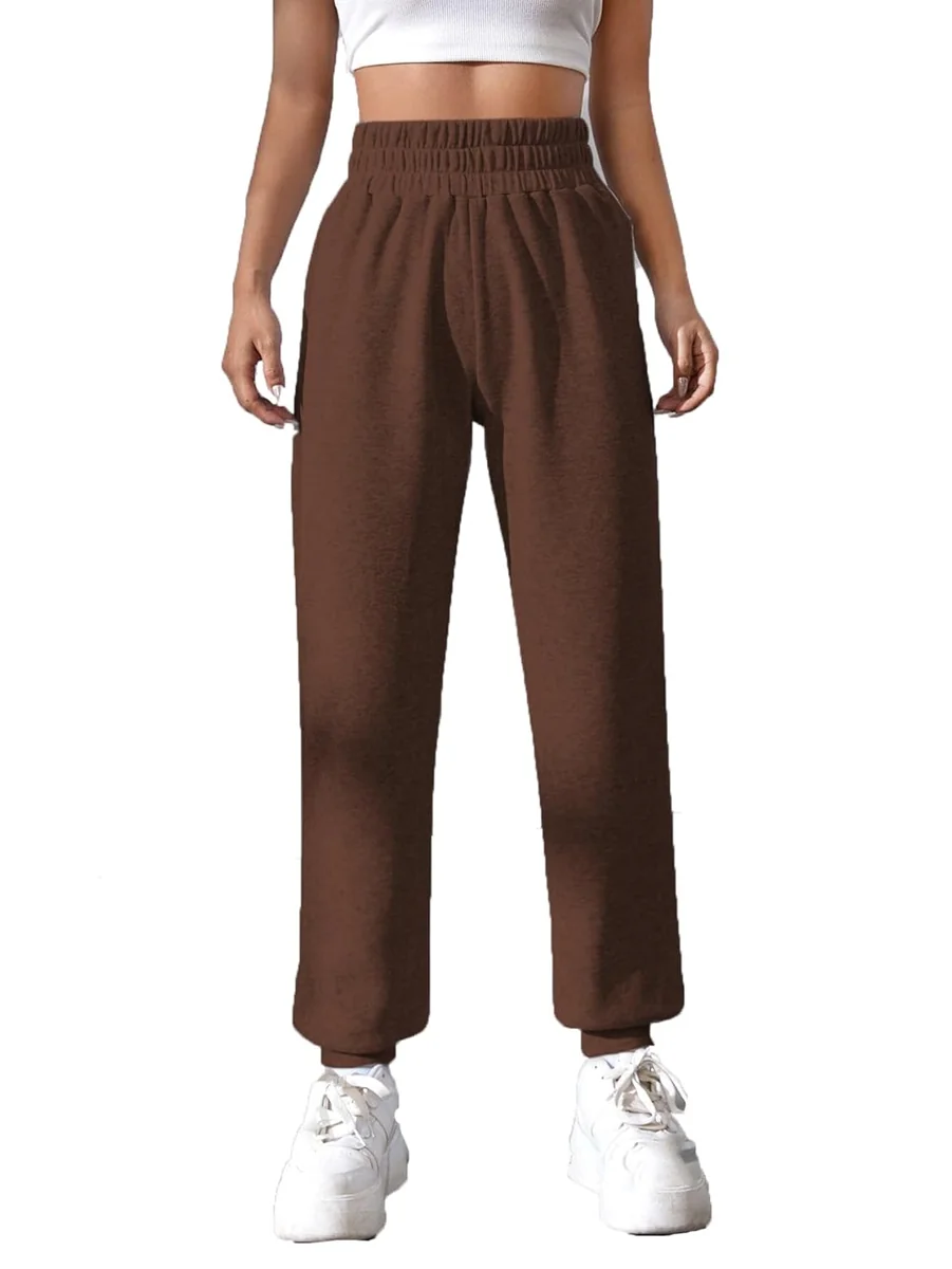 High Waist Cargo Pants for Women | Loose Fit Workout Joggers | Gym Track Sweat Trousers for Sports & Casual Wear