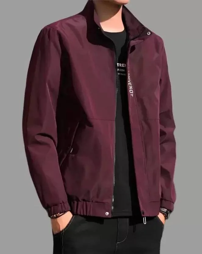 ANABIYA Men Solid Casual Jacket