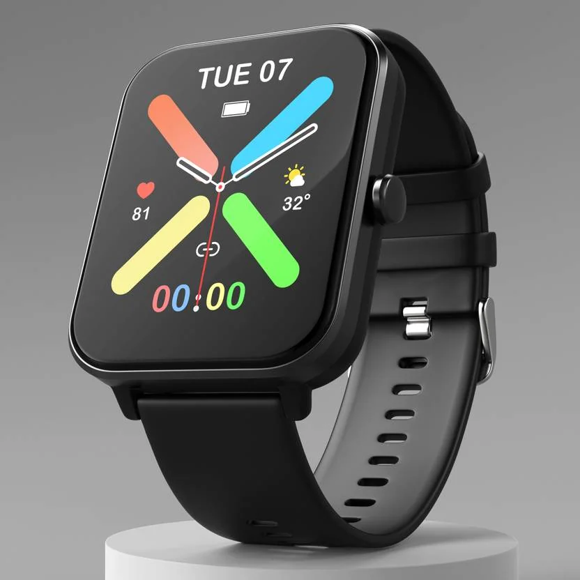 Fire-Boltt Ninja Calling Pro Plus 46.5mm (1.83) Display Bluetooth Calling, AI Voice Smartwatch  (Black Strap, Free Size) - Best Price ₹999 at Flipkart
