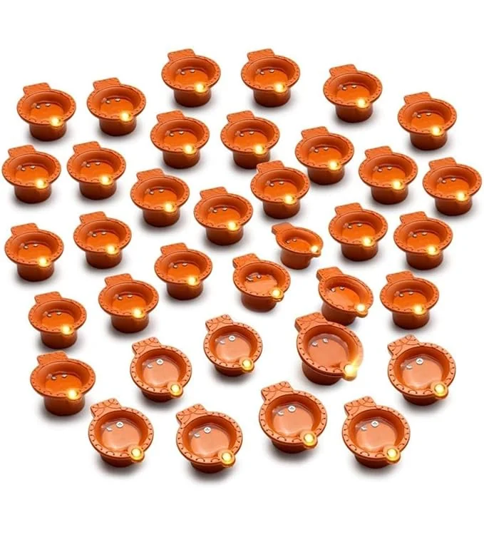 VEROFIVE LED Floating Water Sensor Diyas – Waterproof Decorative Lights for Diwali, Home, Office, Pooja, Rangoli, Wedding & Party Decor | Reusable Floating Lamps for Festive Decoration (Pack of 12) - Best Price ₹154 at Amazon