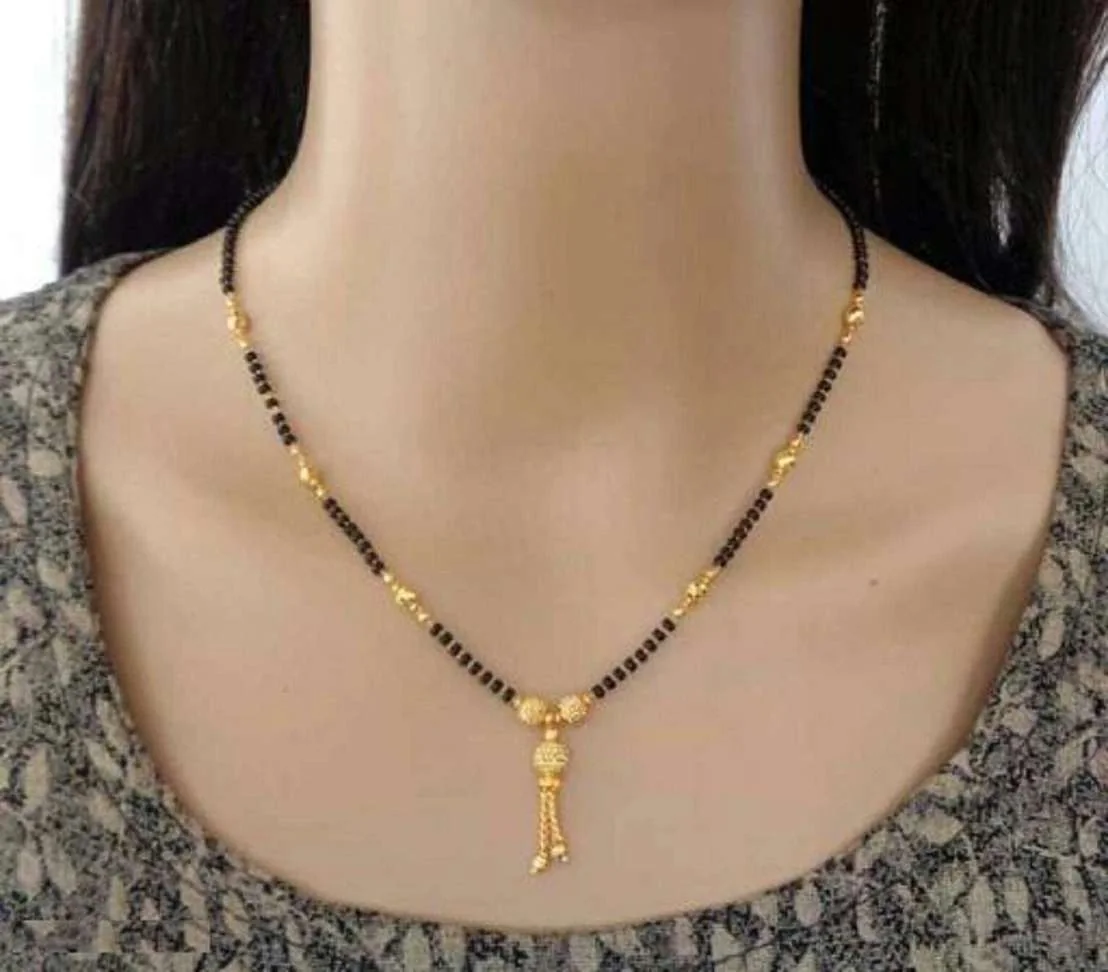 18 Inch Short mangalsutra design nallapusalu dandalu for women Alloy Mangalsutra - Best Price ₹39 at Shopsy