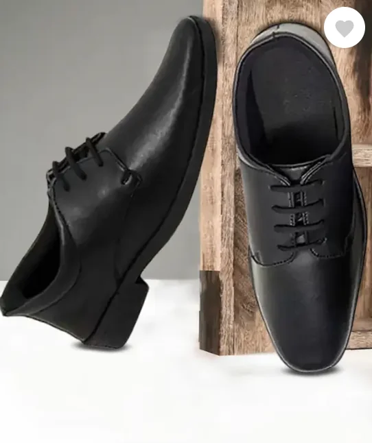 Kzaara Derby For Men  (Black Formal Shoes , 9)